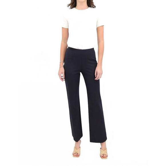 Step Hem Ankle Pants White - Estelle and Finn main image 1